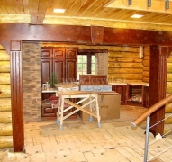 Арка в деревянном доме