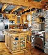 Стиль кантри в деревянном доме