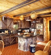 Стиль кантри в деревянном доме