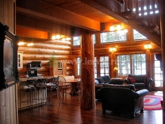 Стиль кантри в деревянном доме