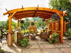 Деревянная пергола