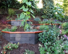 Деревянные террасы на участке