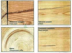 Природные дефекты и недостатки древесины и пиломатериалов 