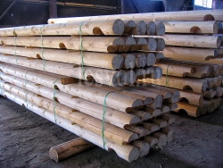 Стеновой комплект деревянного дома из бревна готовый к отправке