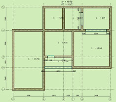 Первый этаж сруба. План первого этажа сруба