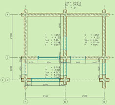 Первый этаж сруба. План первого этажа сруба