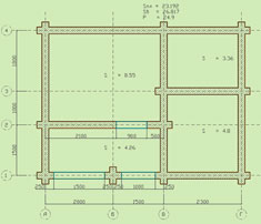 Первый этаж сруба. План первого этажа сруба