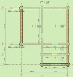 Первый этаж сруба. План первого этажа сруба